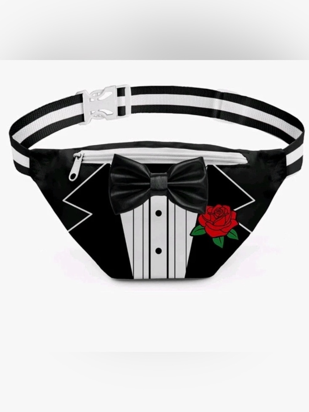 Tipsy Elves Men’s Tuxedo Fanny Pack One Size Adjustable Strap